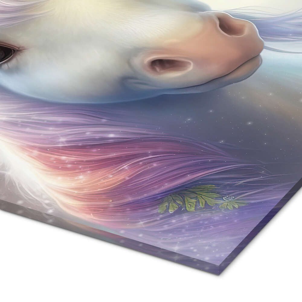 Posterlounge Wandbild Zauberhaftes Einhornporträt, Dolphins DreamDesign, erhältlich als Poster, Leinwandbild, Wandsticker oder Acrylglasbild
