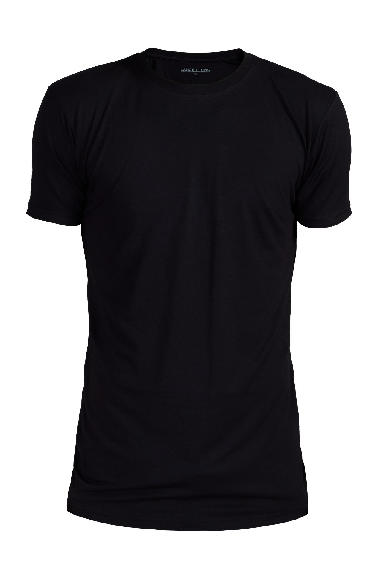 LANGER JUNG T-Shirt slim fit extra lang (2er-Pack) Unifarbe
