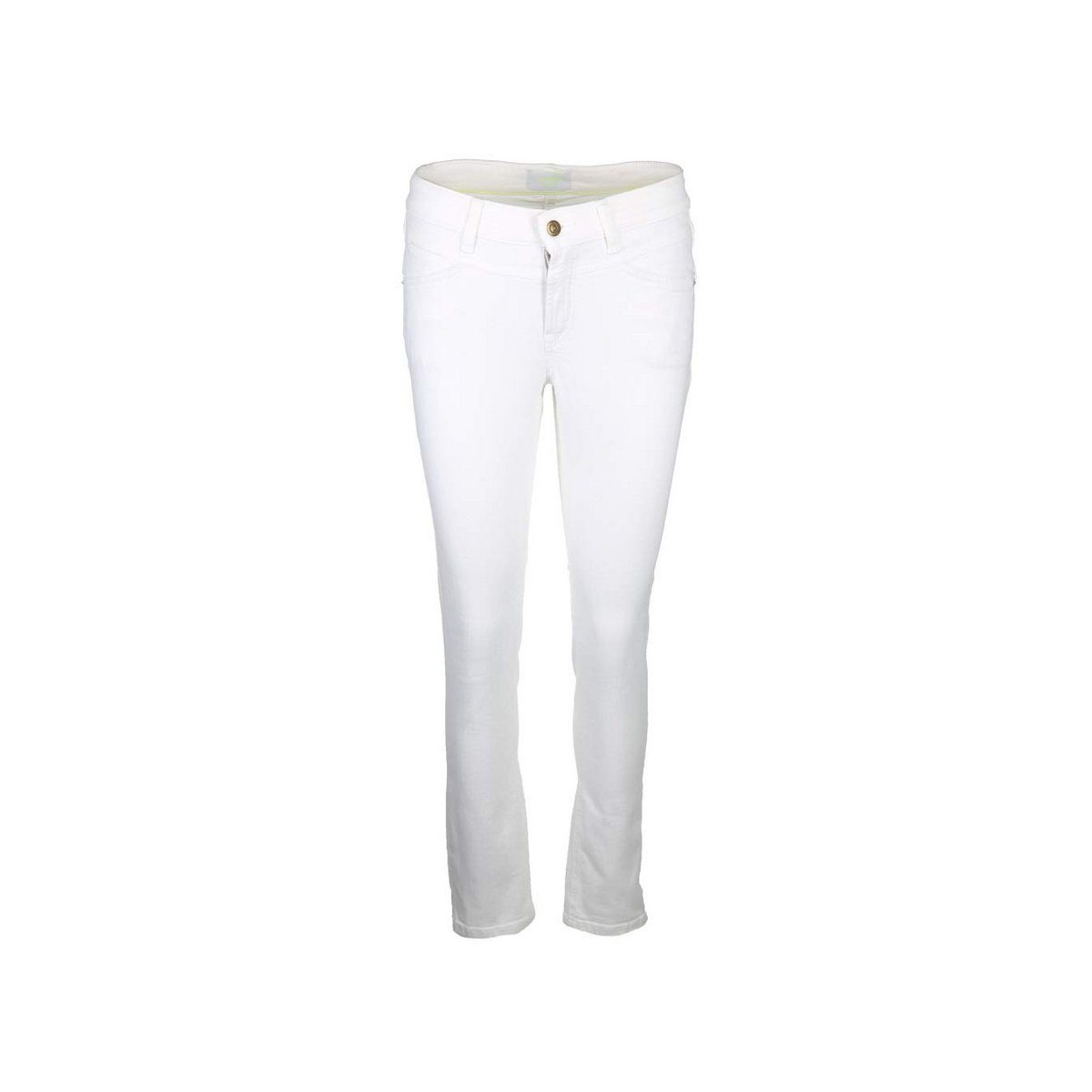 Cambio Skinny-fit-Jeans weiß (1-tlg)