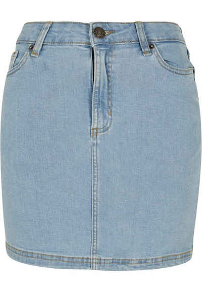 URBAN CLASSICS Jerseyrock Damen Ladies Organic Stretch Denim Mini Skirt (1-tlg)