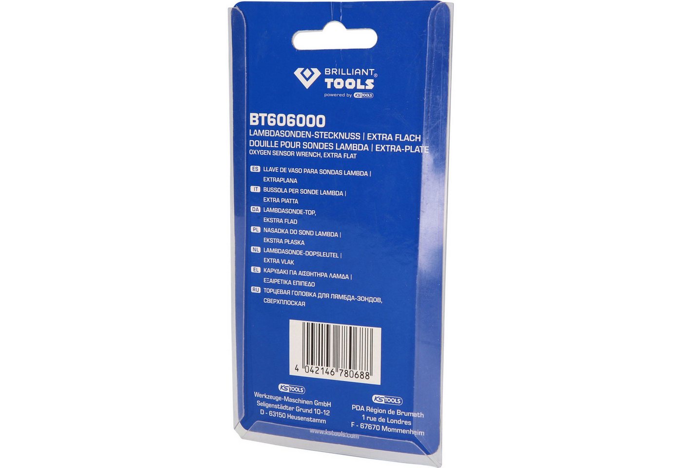 Thumbnail - Brilliant Tools Bit- und Steckschlüsselset BRILLIANT TOOLS 3/8" Lambdasonden-Stecknuss extra flach - BT...