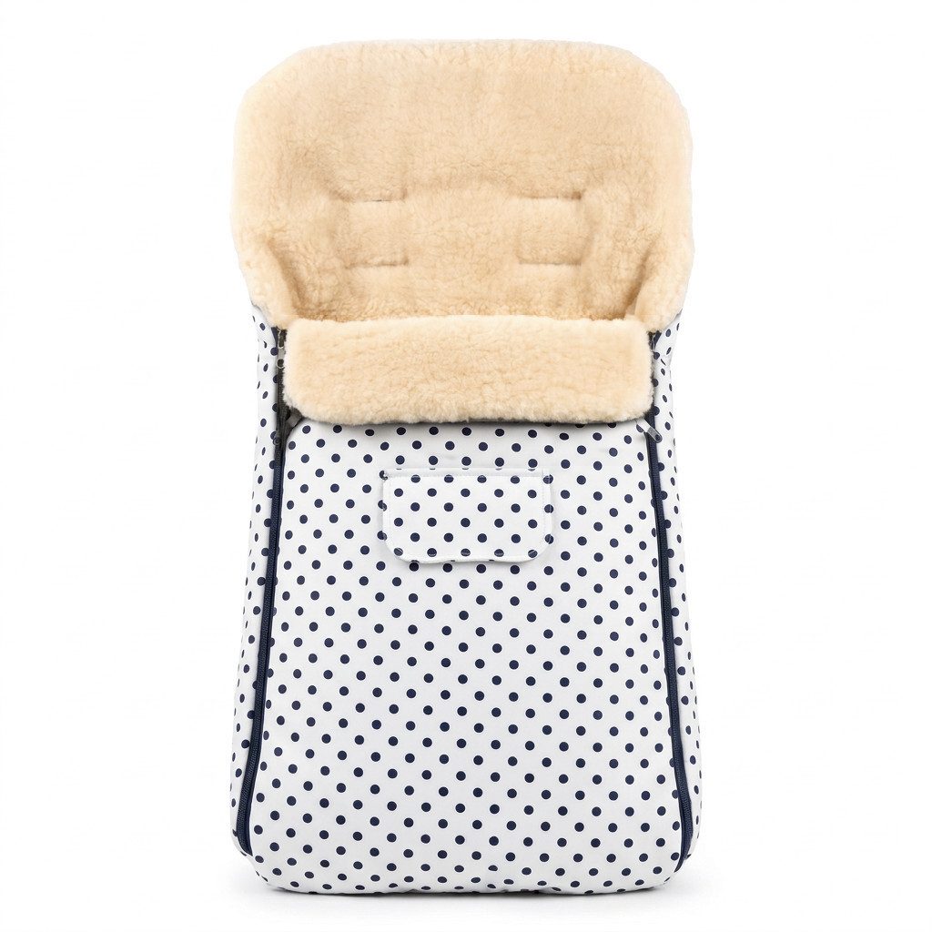 Baby-Joy Fußsack KAI XL 105cm Lammwolle Winterfußsack Thermo Babyfußsack 6 Mon - 3 Jahr, Wetterfest; Thermo-warm und Ultraweich