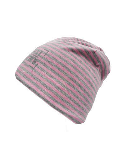 MAXIMO Beanie Maximo Mädchen Beanie Mütze gefüttert Reflexmotiv GOTS rosa grau (nein)