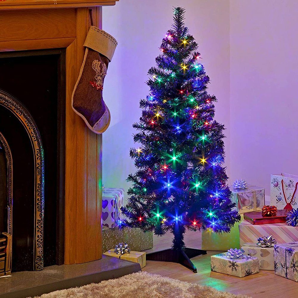 Laybasic LED-Lichterkette LED-Lichterkette,LED-Lichtervorhang,LED Modi, für Innen und Geschenke und Mehrfarbig Außen,Weihnachtsdekoration Weihnachtsbeleuchtung,8