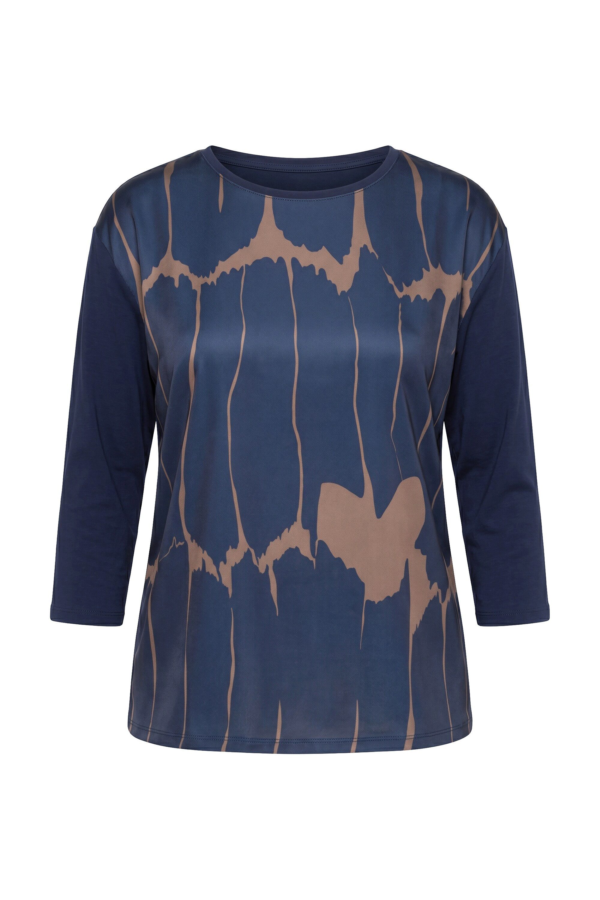 Ulla Popken T-Shirt Shirt Oversized Rundhalsausschnitt 3/4-Arm – Bild 2 von 4
