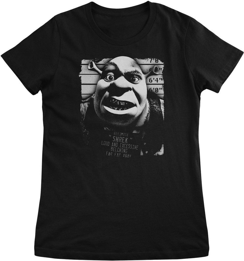 Shrek T-Shirt Shrek MugShot Girly Tee
