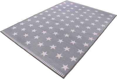 Teppich Sternenhimmel, Andiamo, rechteckig, Höhe: 5 mm, Kurzflor, Motiv Sterne, Wohnzimmer