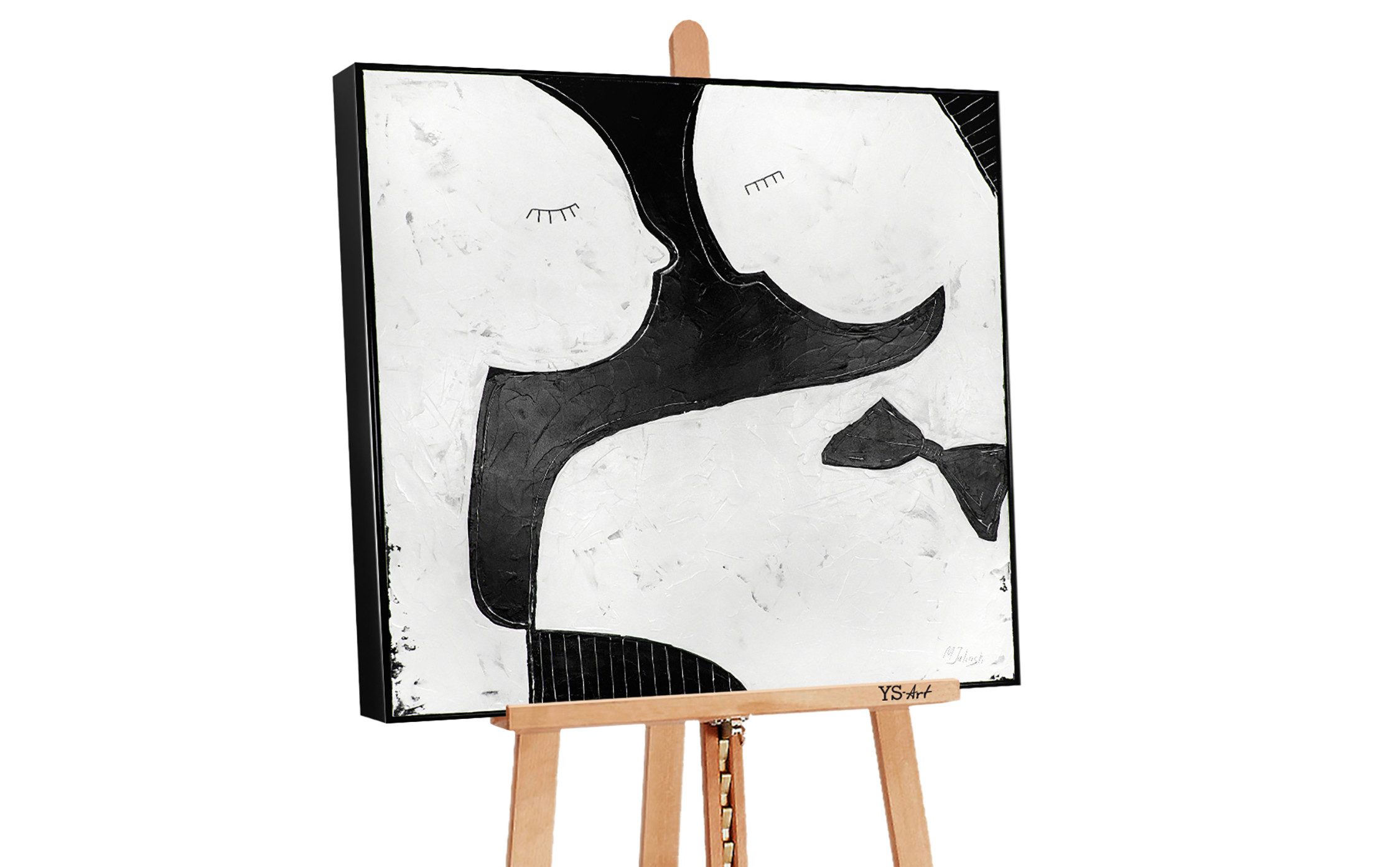 YS-Art Gemälde Anziehung II, Menschen, Menschen Pärchen auf Leinwand Bild H günstig online kaufen