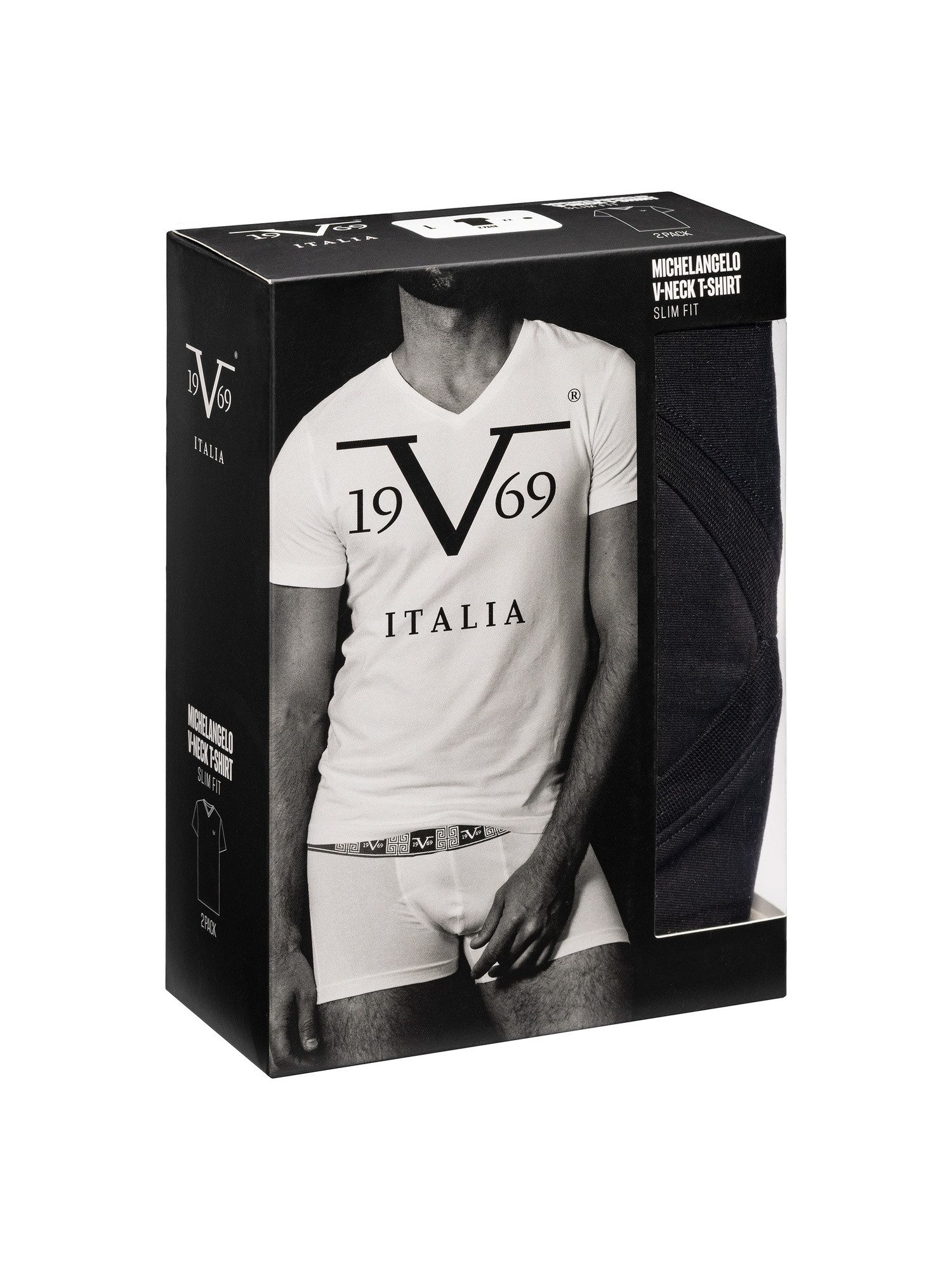 19V69 ITALIA T-Shirt Michelangelo Double Pack (2-tlg) günstig online kaufen