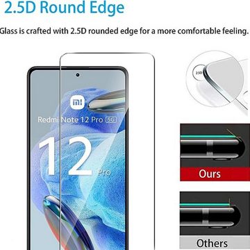 SmartUP 2X Schutzglas für Xiaomi Redmi Note 12 Pro 5G (Display + Kamera) 9H, Displayschutzglas