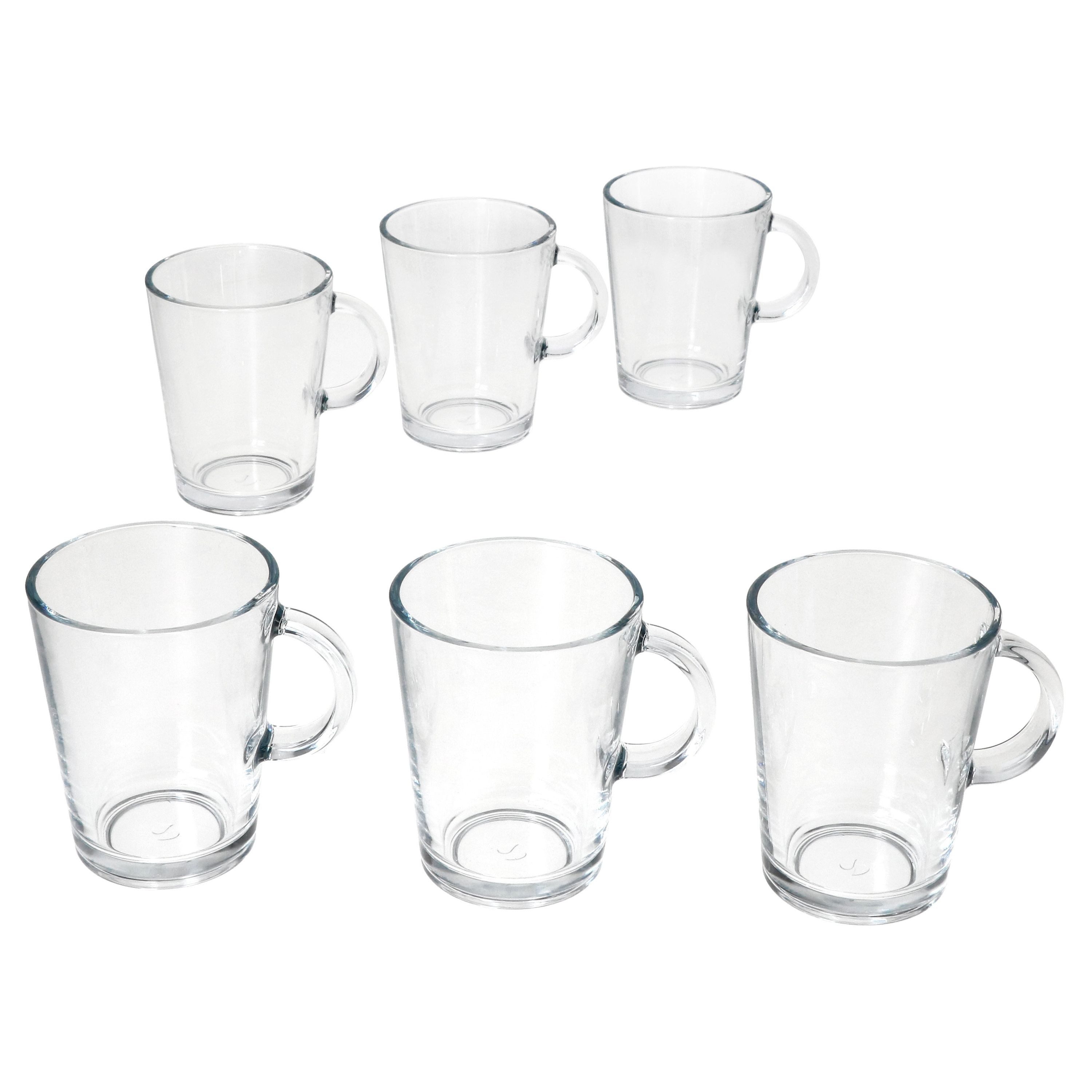 Ritzenhoff & Breker Latte-Macchiato-Glas Ritzenhoff Coredo 6x Teegläser mit Henkel 250ml H10,5cm Trink-Glas, Glas