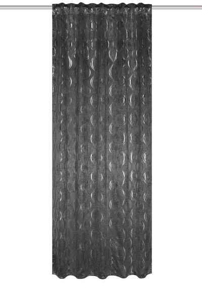 Vorhang Fertigschal EDDIE Suede, Foliendruck, Multifunktionsband, 245x140 cm, HOME WOHNIDEEN, (1 St), 100% Polyester