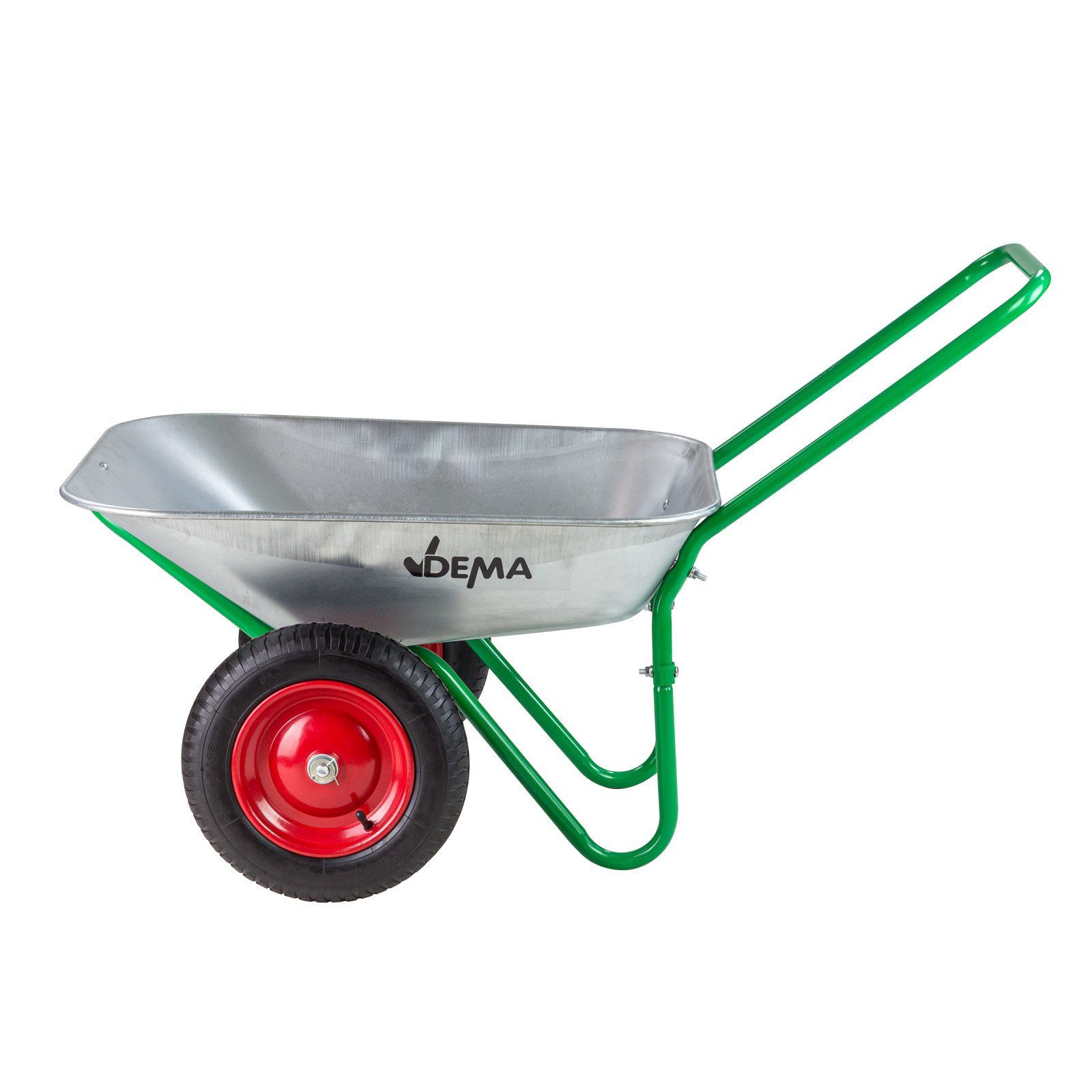 Schubkarre Schubkarre Gartenschubkarre Gartenkarre mit zwei großen Lufträdern Tragkraft: 150 kg, (1-tlg)