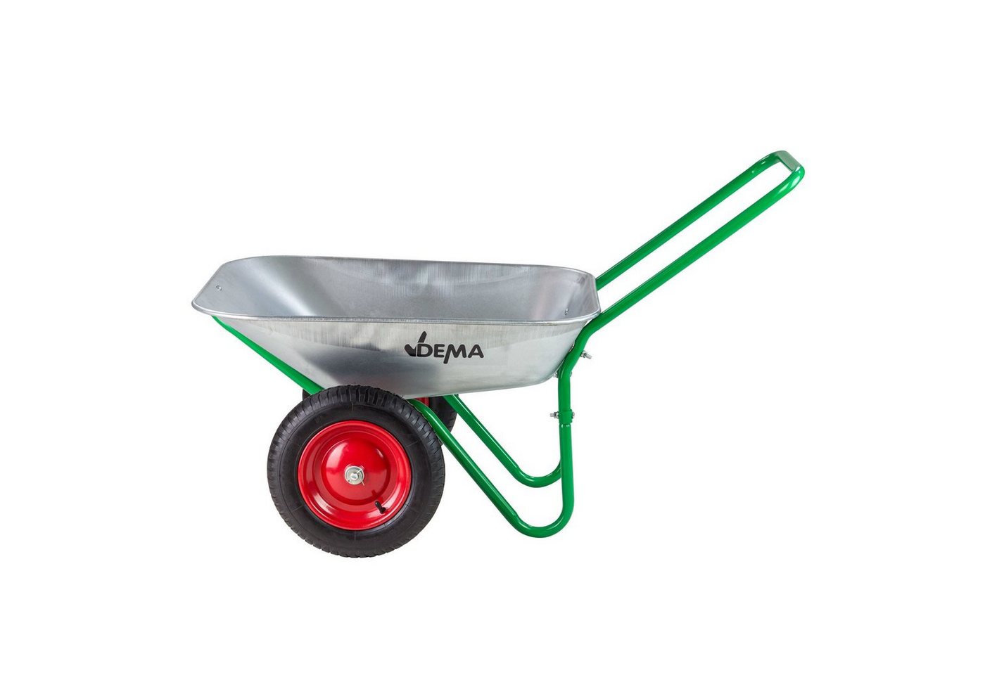 Thumbnail - DEMA Schubkarre Schubkarre Gartenschubkarre Gartenkarre mit zwei großen Lufträdern Tragkraft: 150 kg, (1-tlg)