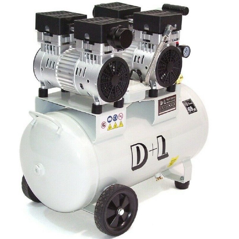Apex Kompressor Flüster Kompressor Luftkompressor 50L leise 69dB 44311, 1-tlg.