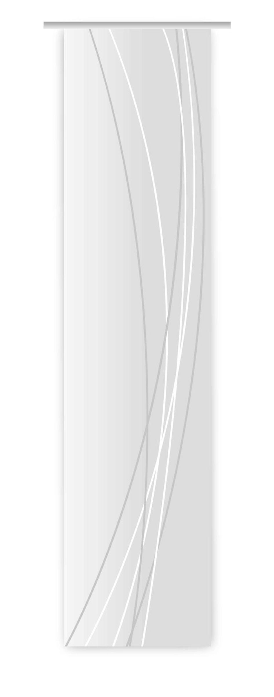Schiebegardine - 260x60 cm hellgrau Schiebevorhang rechts gardinen-for-life HxB B-line, Linea dark