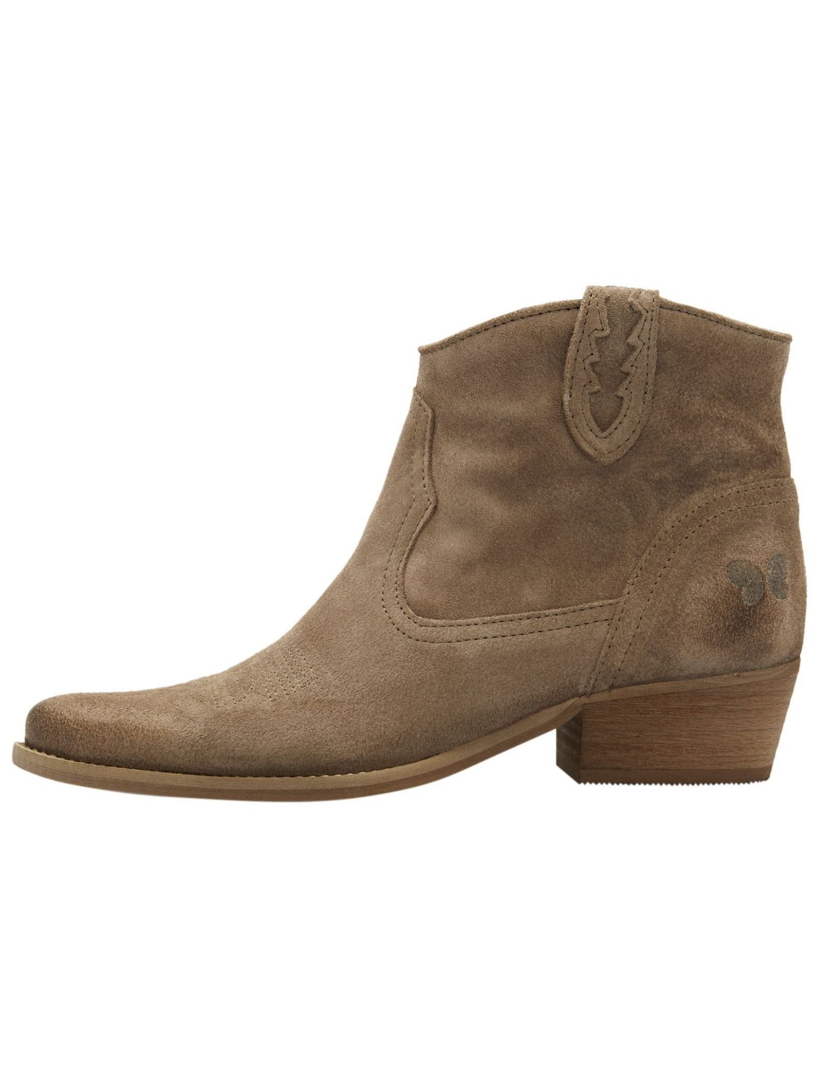 Felmini Stiefelette Leder Cowboy Stiefelette günstig online kaufen