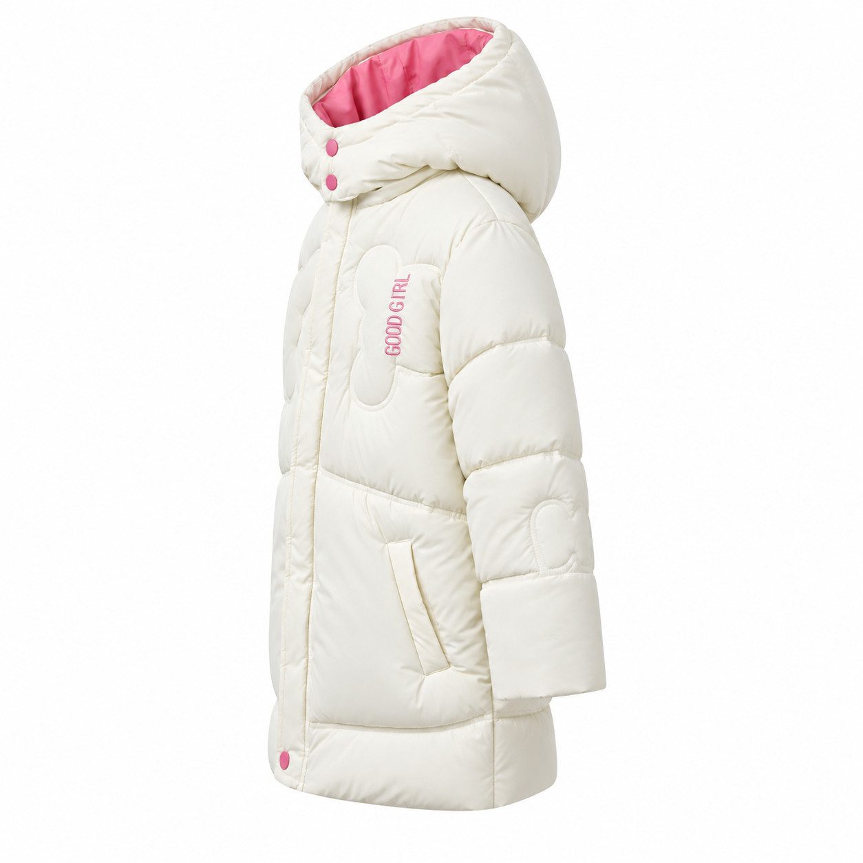GLO-STORY Winterjacke Glo-Story Kinder Mädchen Winterjacke Jacke mit Kapuze Gr. 104 bis 158 – Bild 3 von 5