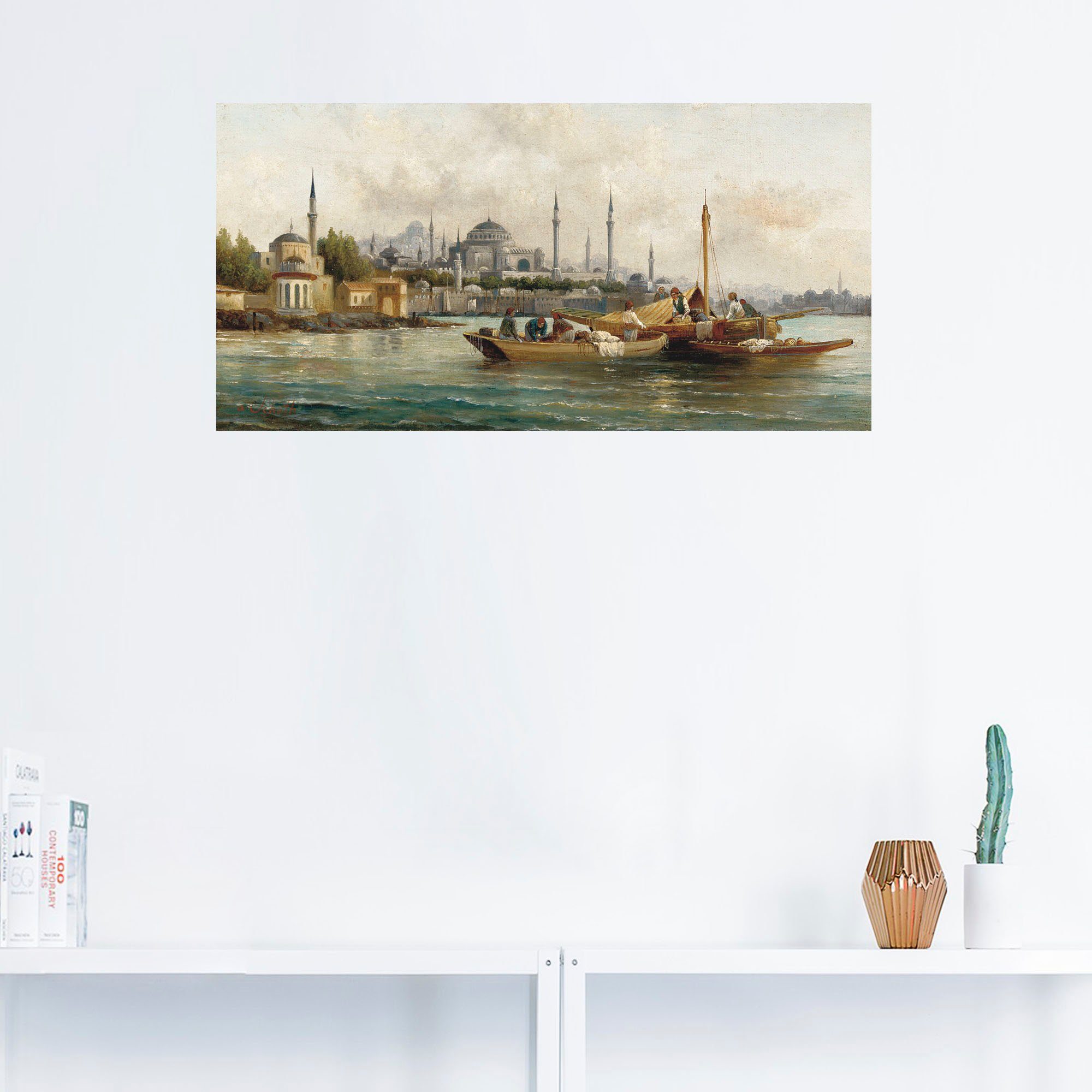Artland Wandbild Handelsschiffe vor Hagia Sophia, günstig online kaufen