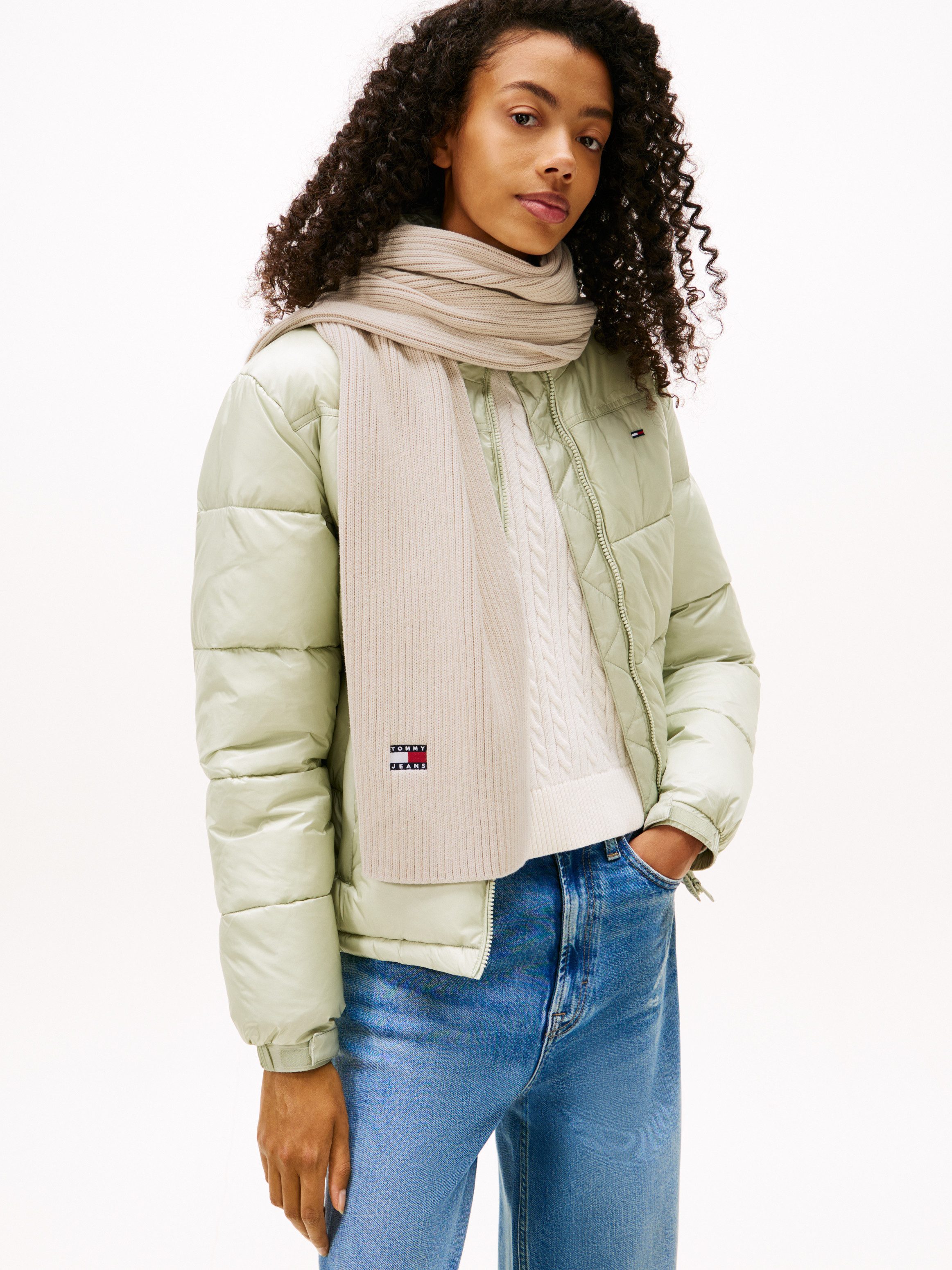 Tommy Jeans Schal TJW HERITAGE CORE SCARF, Rippstrick, 190 x 28 cm günstig online kaufen