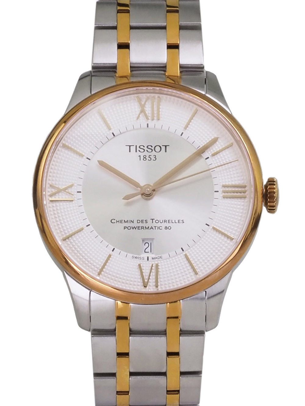 Tissot Automatikuhr schweizer Herren Uhr 42 mm Ø T0994072203802 Chemin Des Tourelles Chemin Des Tourelles, Saphirglas, Glasboden, 80 Std. Gangreserve