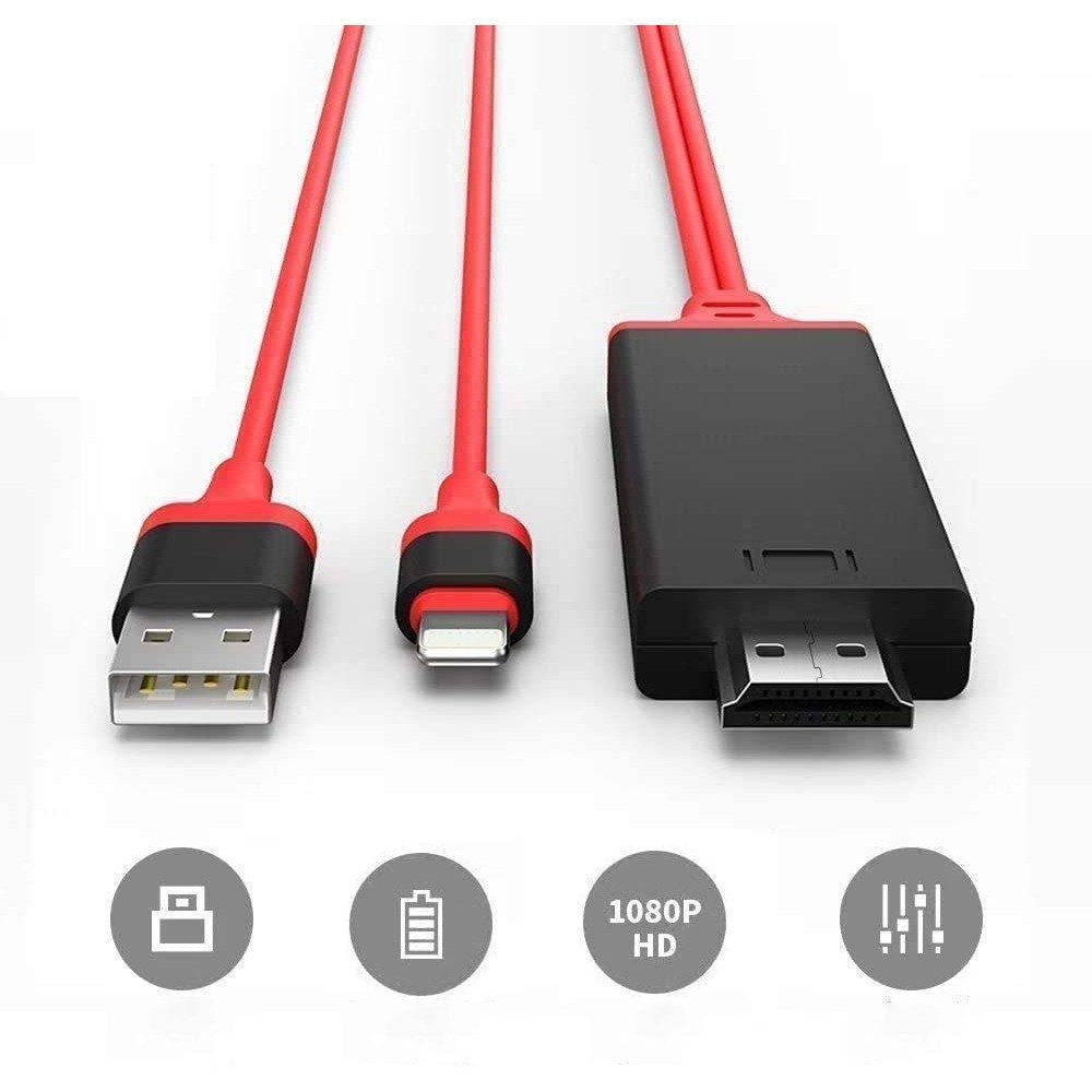 Jormftte Lightning to HDMI -Adapter Elektro-Kabel