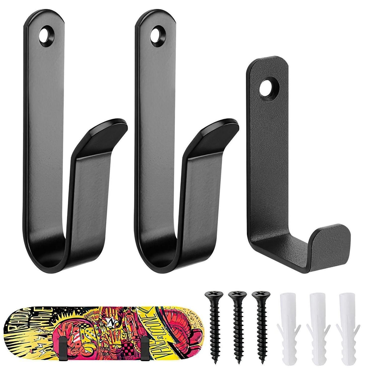 LuxusKollektion Longboard Snowboard-Wandhalterung Horizontal 2er-Set inkl. Haken