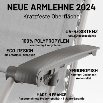Lafuma Mobilier Gartenstuhl RSX Clip (Gepolsterte Zero-Gravity-Relaxliege), Modell 2024, Gartenliege, Liegestuhl, AirComfort®, Clip-System