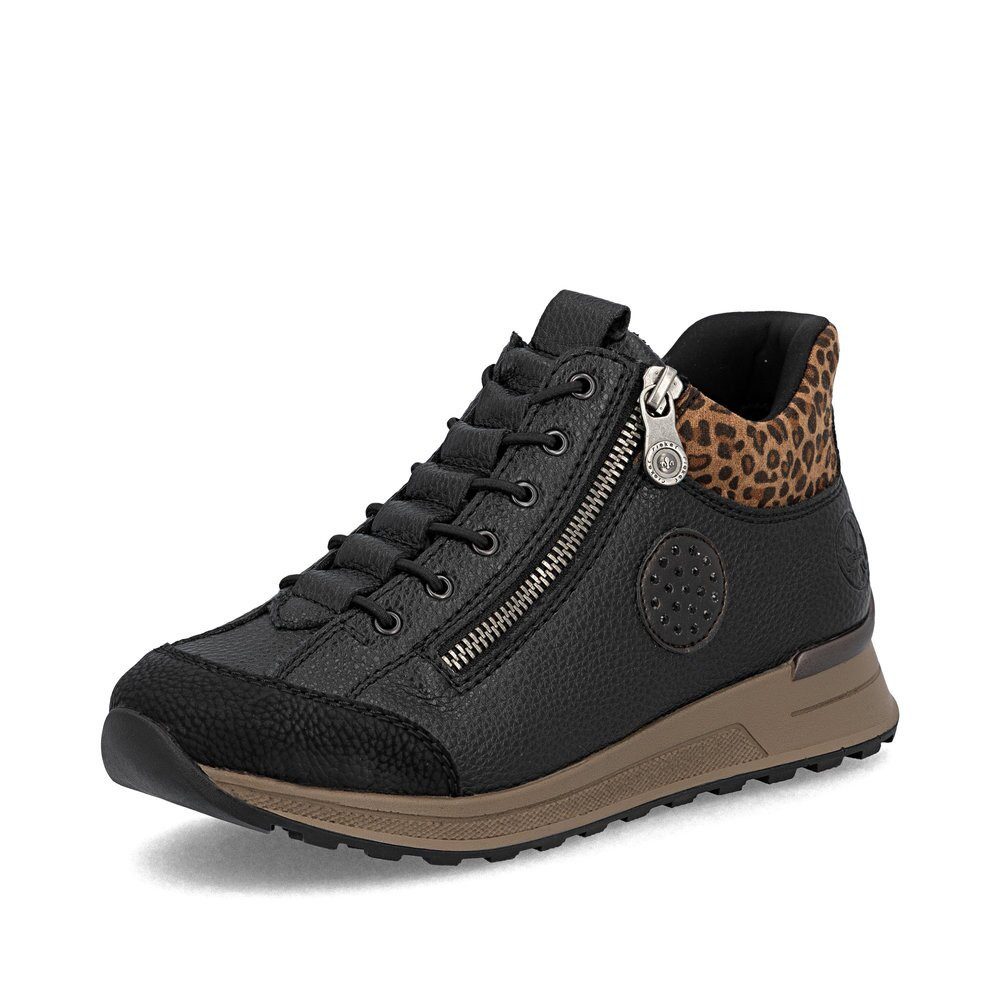 Rieker - Sneaker: Wildebuk/Ravi - Schwarz Stiefel
