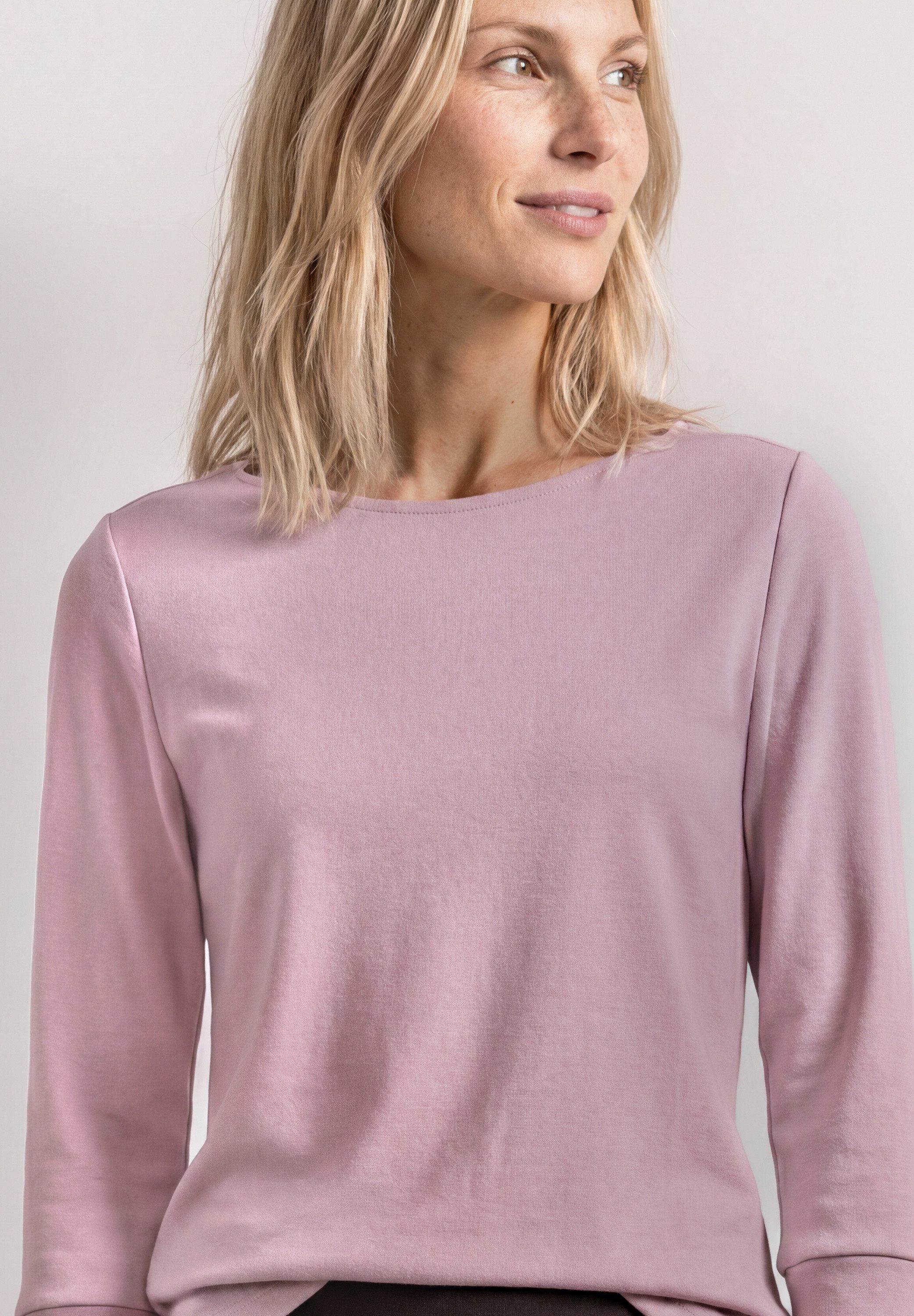 STREET ONE Langarmshirt mit U-Boot-Ausschnitt