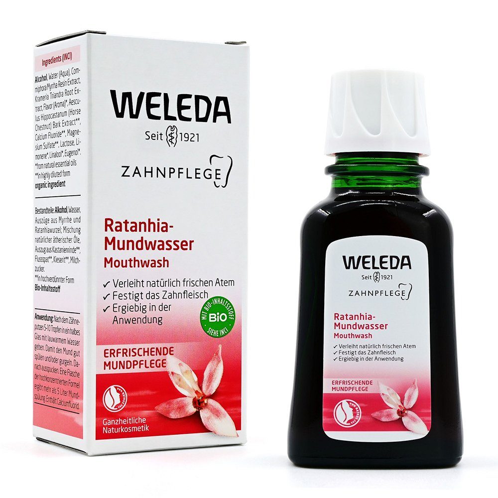 WELEDA AG Mundwasser, WELEDA Ratanhia Mundwasser 50 ml