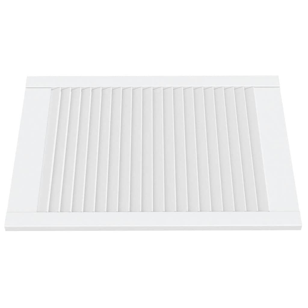 vidaXL Schranktür, Türen Lamellen-Design 4 Stk. Weiß 69x49,4 cm Massivholz