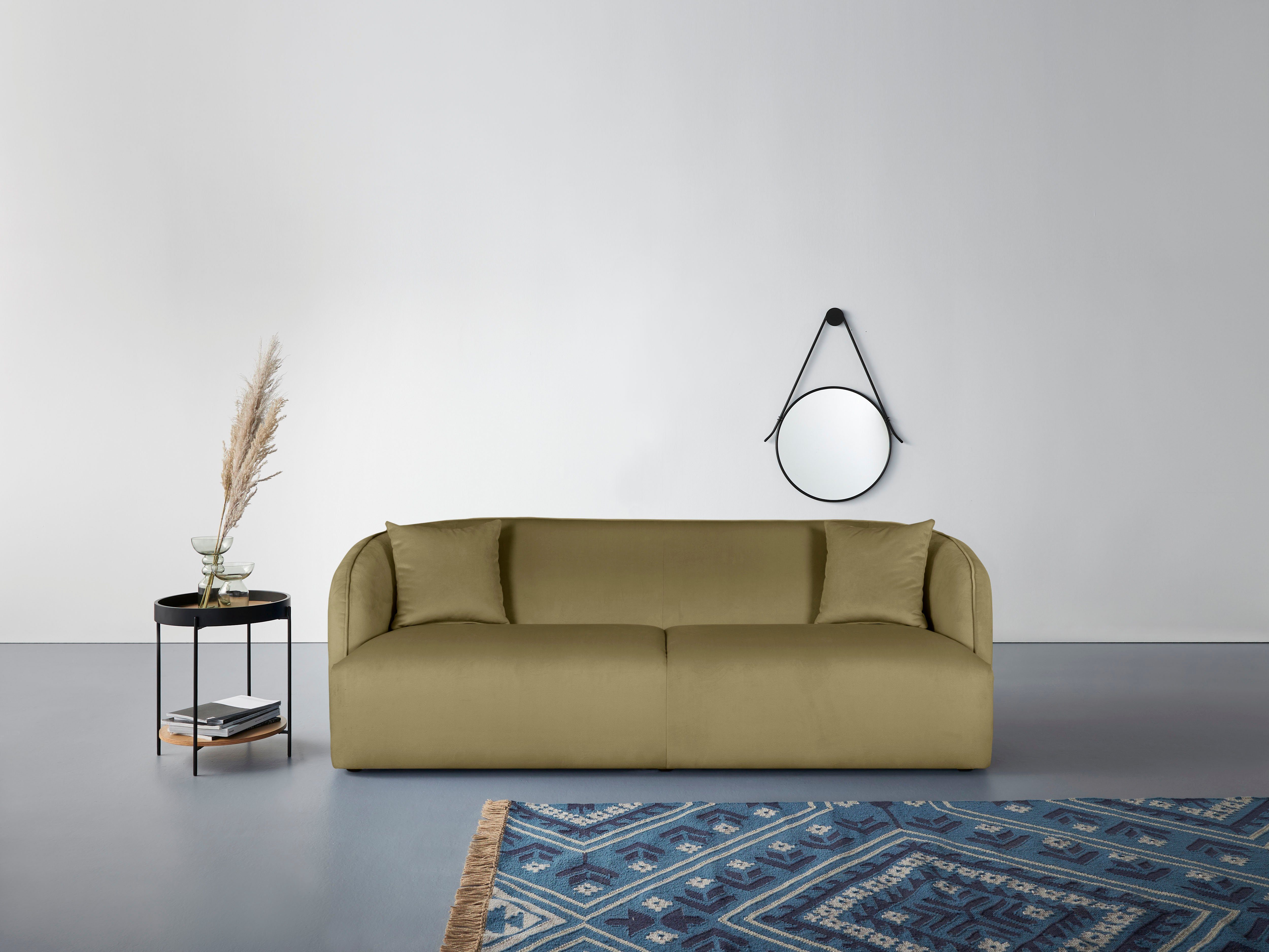 andas 3-Sitzer "Knautschzone" auch mit Bouclé-Bezug günstig online kaufen