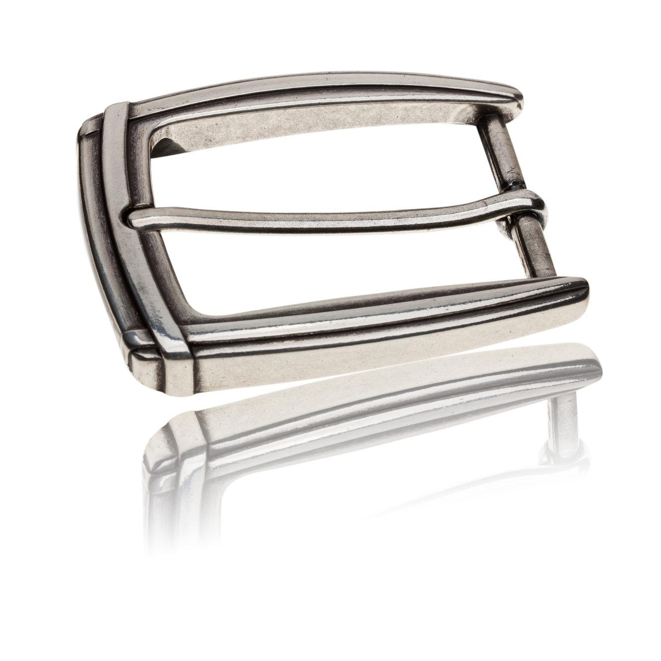 Gürtelschnalle 30mm Metall Silber - Buckle Verona - 302407520020