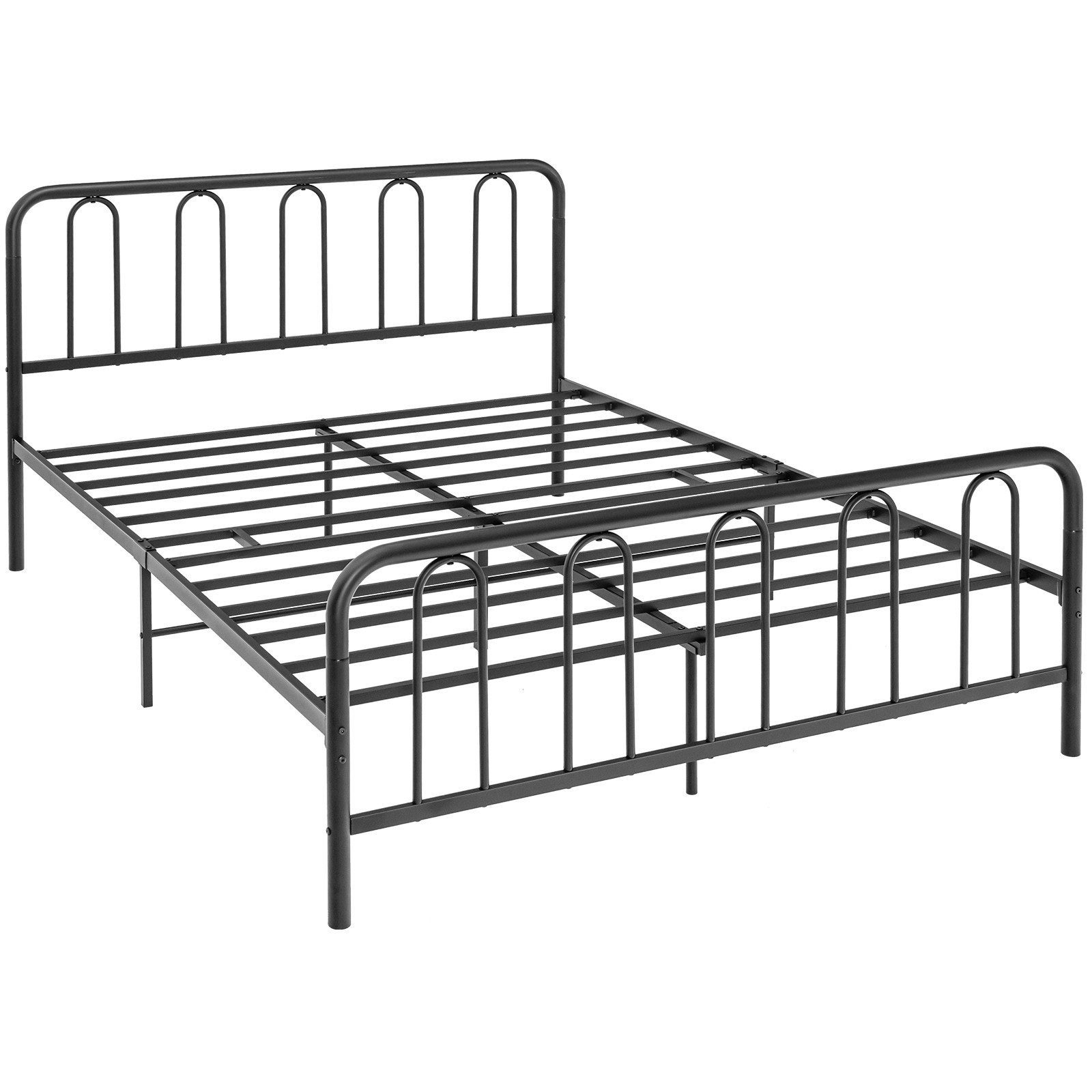 COSTWAY Bettgestell Metallbett, mit Stauraum für 200x160cm Matratze (ohne Matratze)