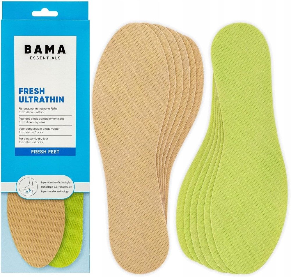 BAMA Group Barfußsohlen Bama Fresh Ultrathin Frischesohlen ultradünn 6 Paar