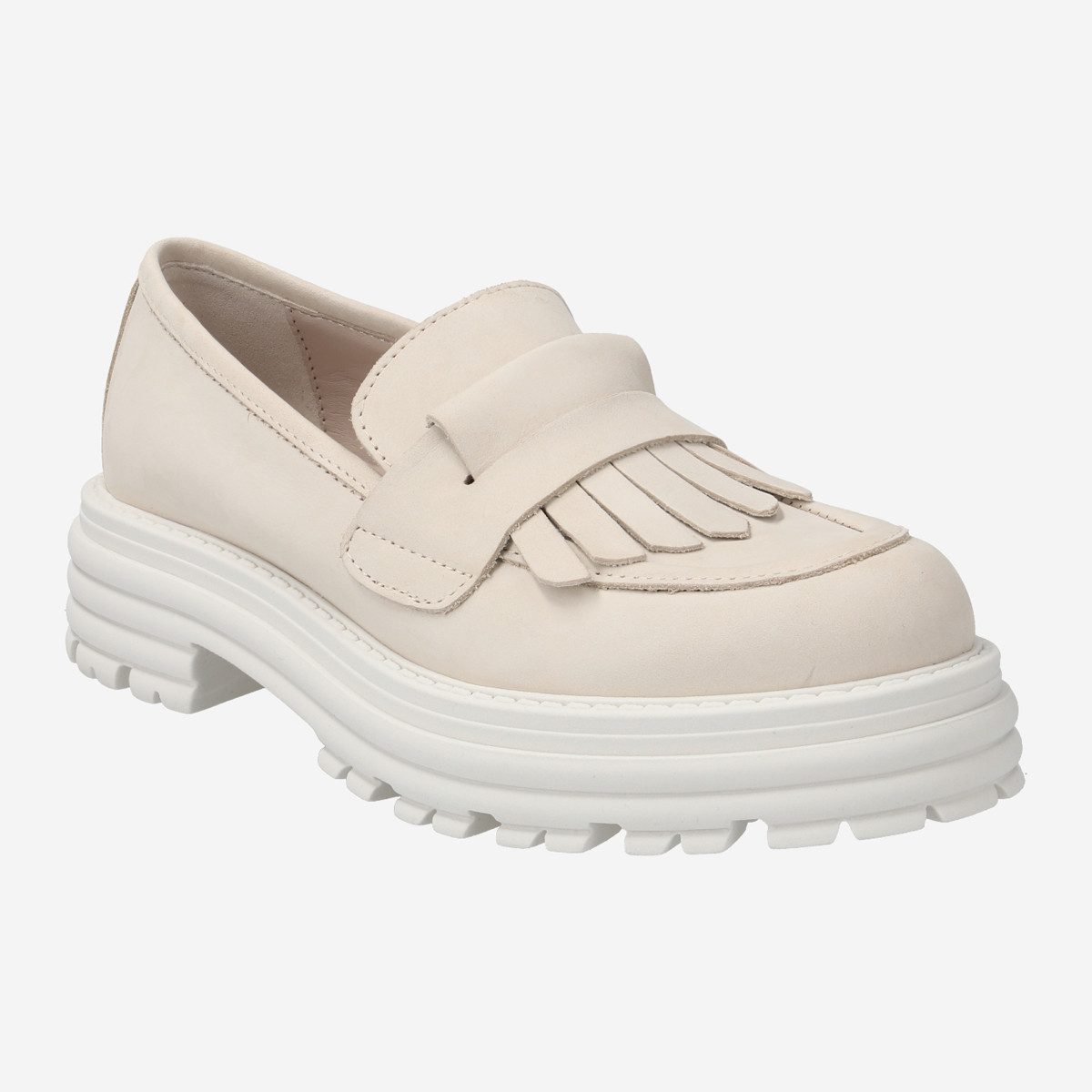 Lüke Schuhe ALMEA BEIGE, Slipper & Mokassin in Beige für Damen Slipper