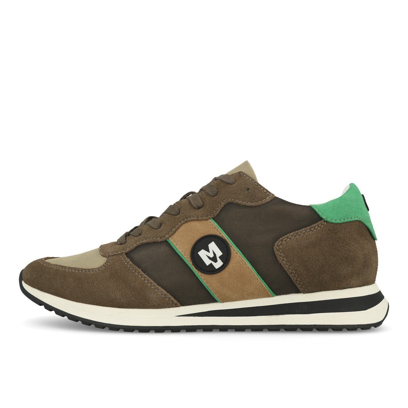 La Strada 9001005 Herren Sneaker Khaki Suede Brush Nylon Sneaker