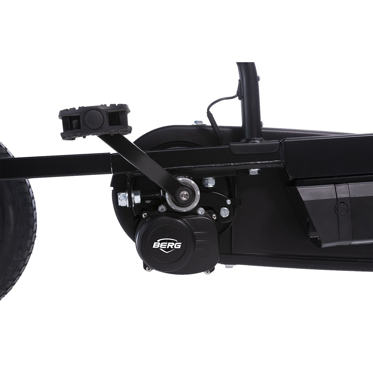 Dreigangschaltung schwarz BERG Gokart Hybrid Berg mit Go-Kart Black Edition E-Motor