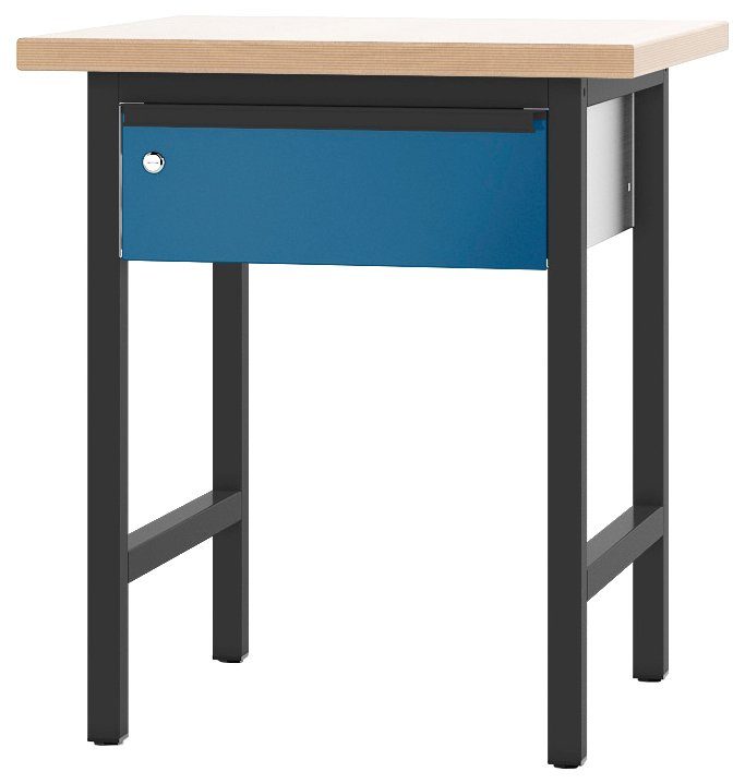 PADOR Arbeitstisch 700.1.700 anthrazit/blau | Tische