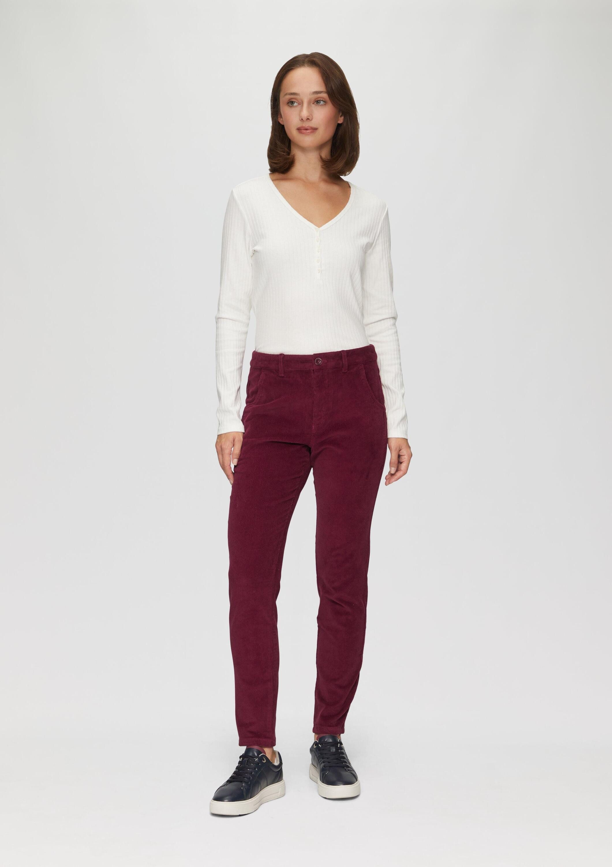 s.Oliver Chinos Hose BETSY Schmal geschnittene Cordhose