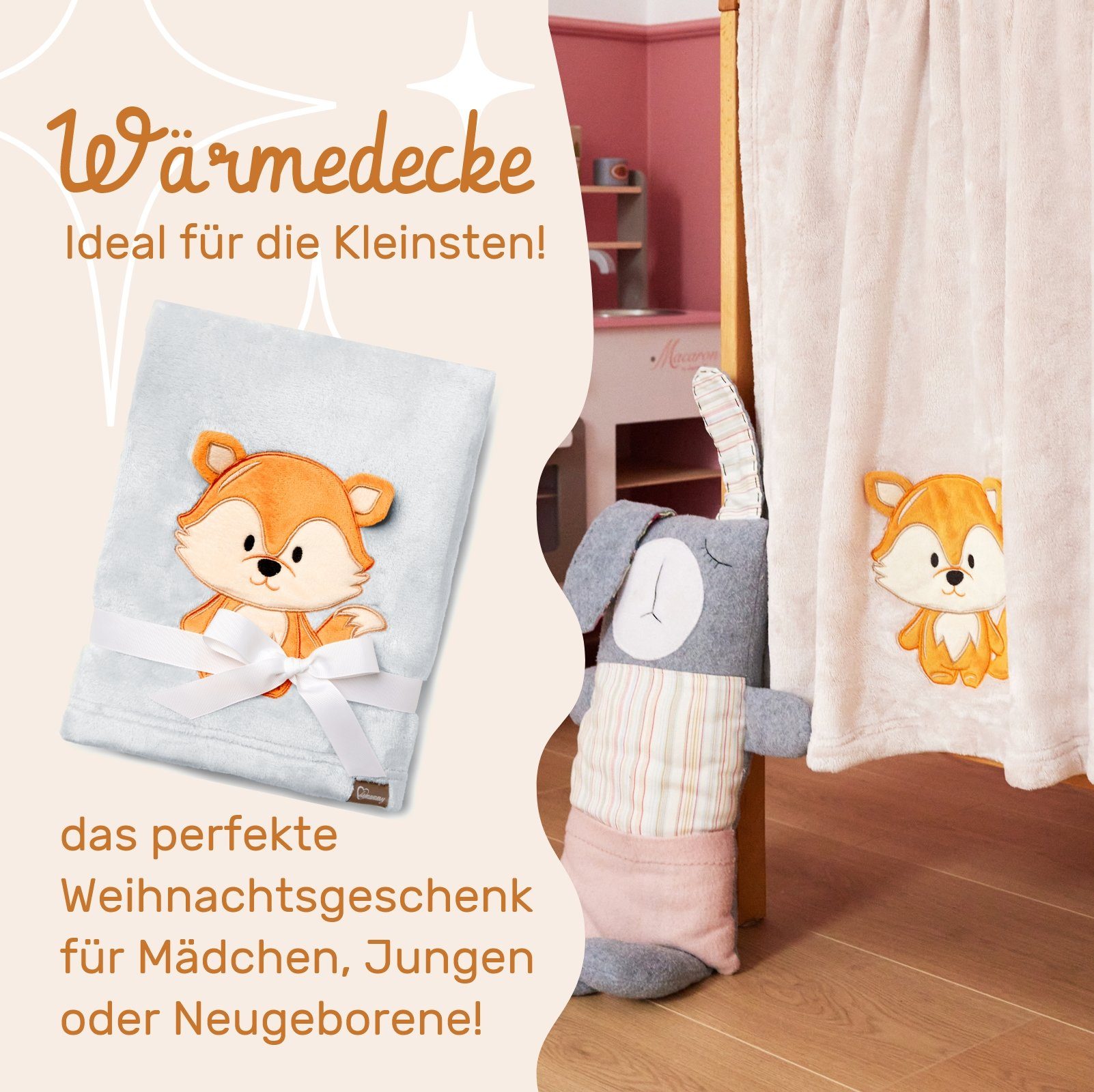 Wohndecke Warme Kuscheldecke Babydecke Blanket Baby Geschenk BE20-168, Be M günstig online kaufen