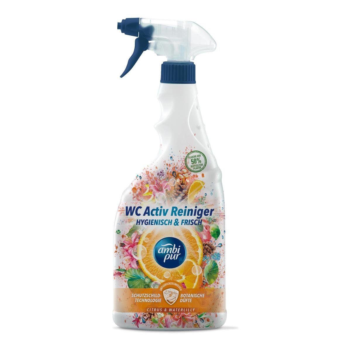 ambi pur Ambi Pur WC Aktiv Reiniger Spray Citrus & Waterlilly 750ml (1er Pack) WC-Reiniger