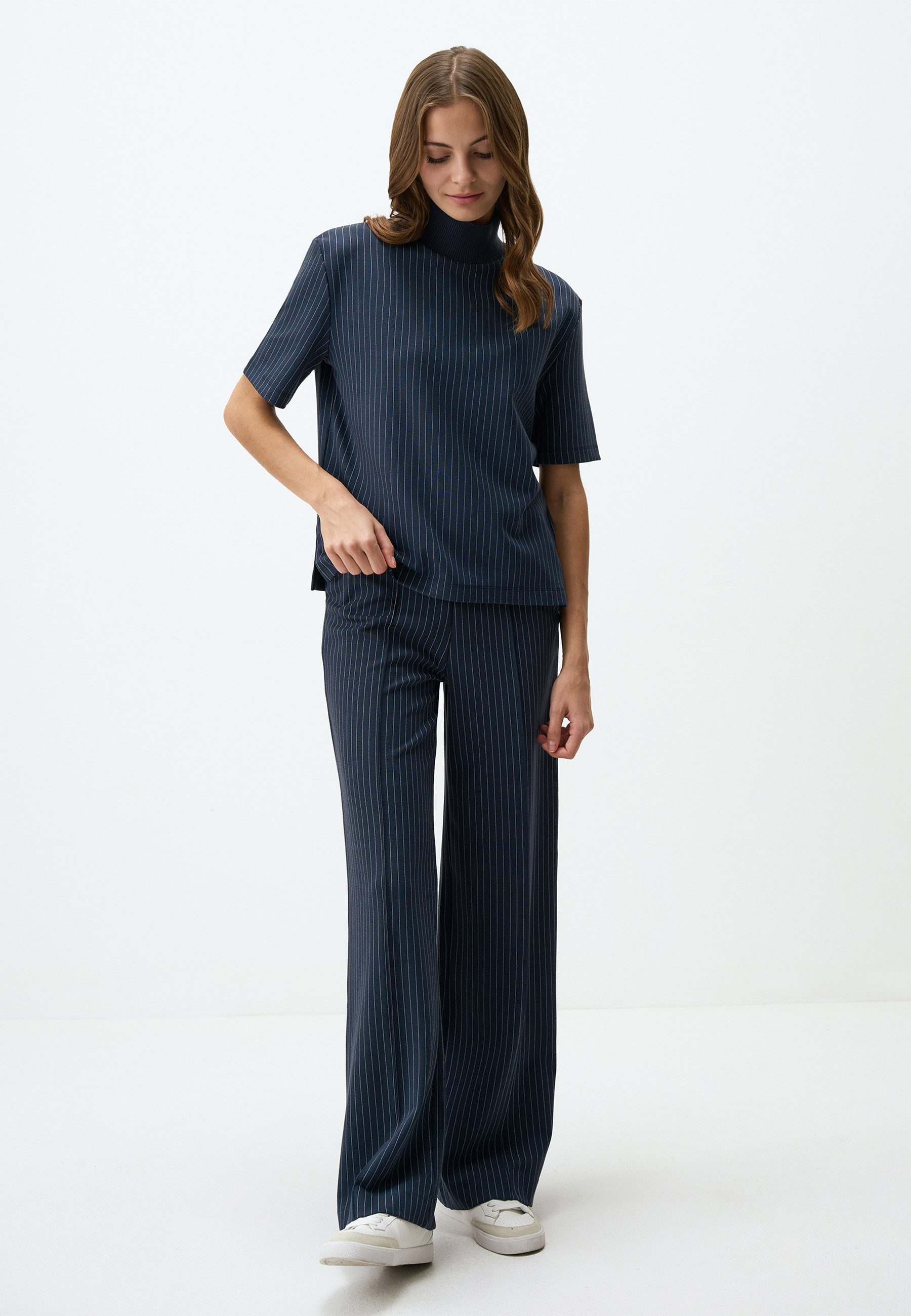 Jimmy Key Strickhose Marineblaue Hose Mit günstig online kaufen