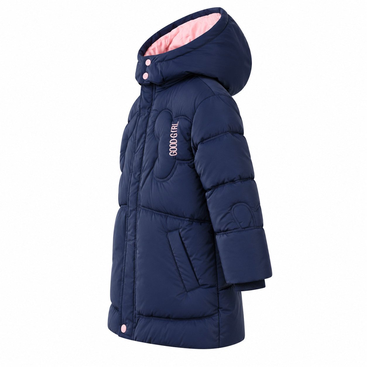 GLO-STORY Winterjacke Glo-Story Kinder Mädchen Winterjacke Jacke mit Kapuze Gr. 104 bis 158 – Bild 4 von 5