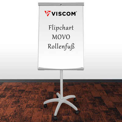 Viscom Magnettafel »Movo«, Flipchart mit Rollenfuß - magnetisch - mobiles Whiteboard mit Ständer