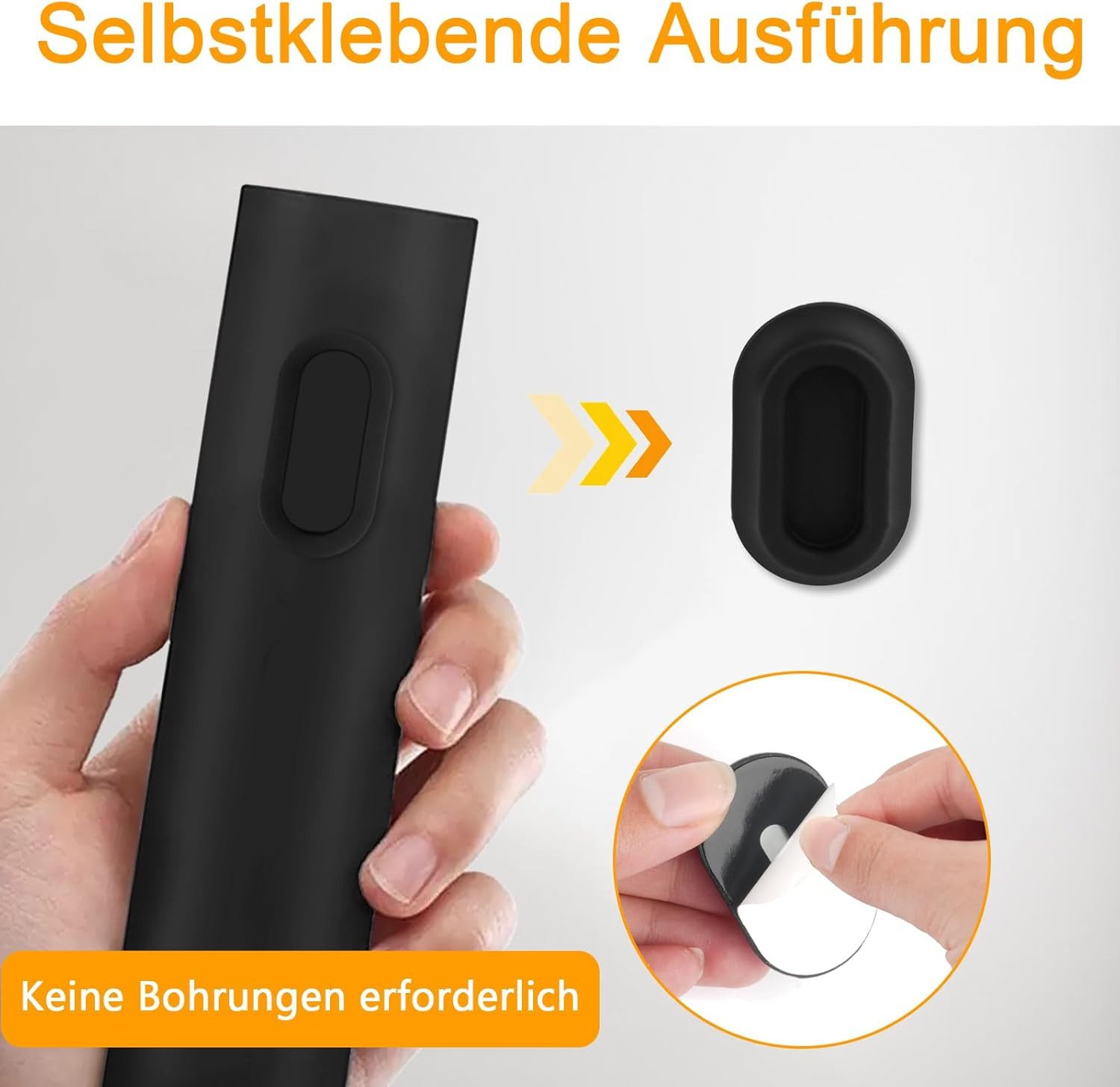 FELIXLEO Magnethalter 5er Magnetischer Fernbedienungshalter Mit Silikon Schwarz (1-St) – Bild 4 von 5