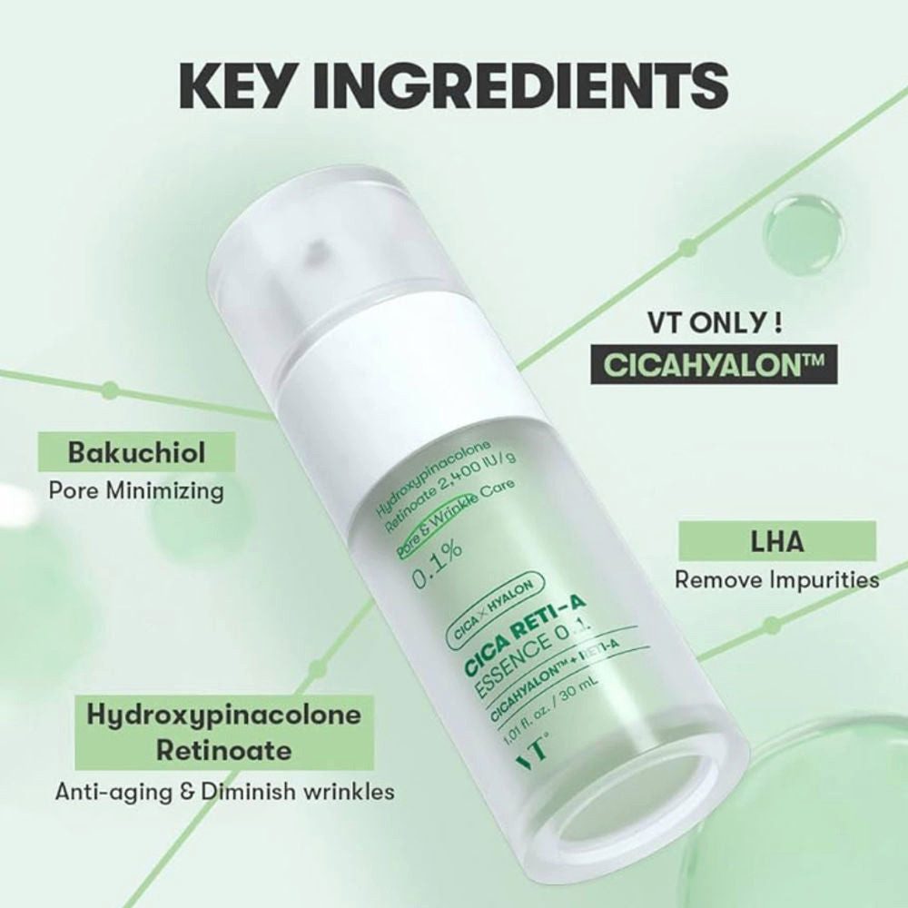 VT Cosmetics Körperpflegemittel VT Cosmetics, Cica Reti-A Essence 0.1 – 30 ml