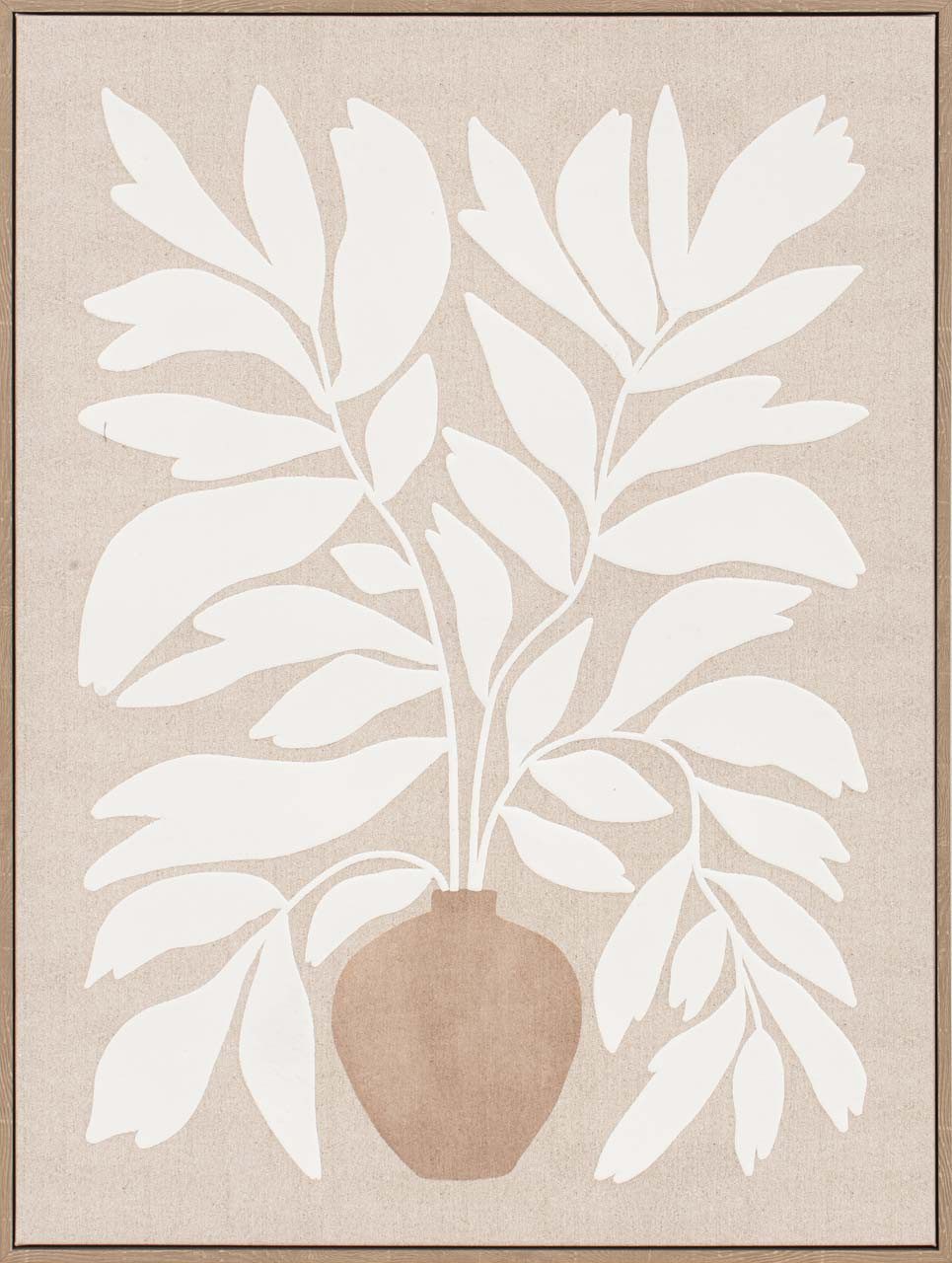 ArtUniverse Gemälde Leinwandbild Leaf Dream I Wandbild 62 x 82 cm, Naturmotiv