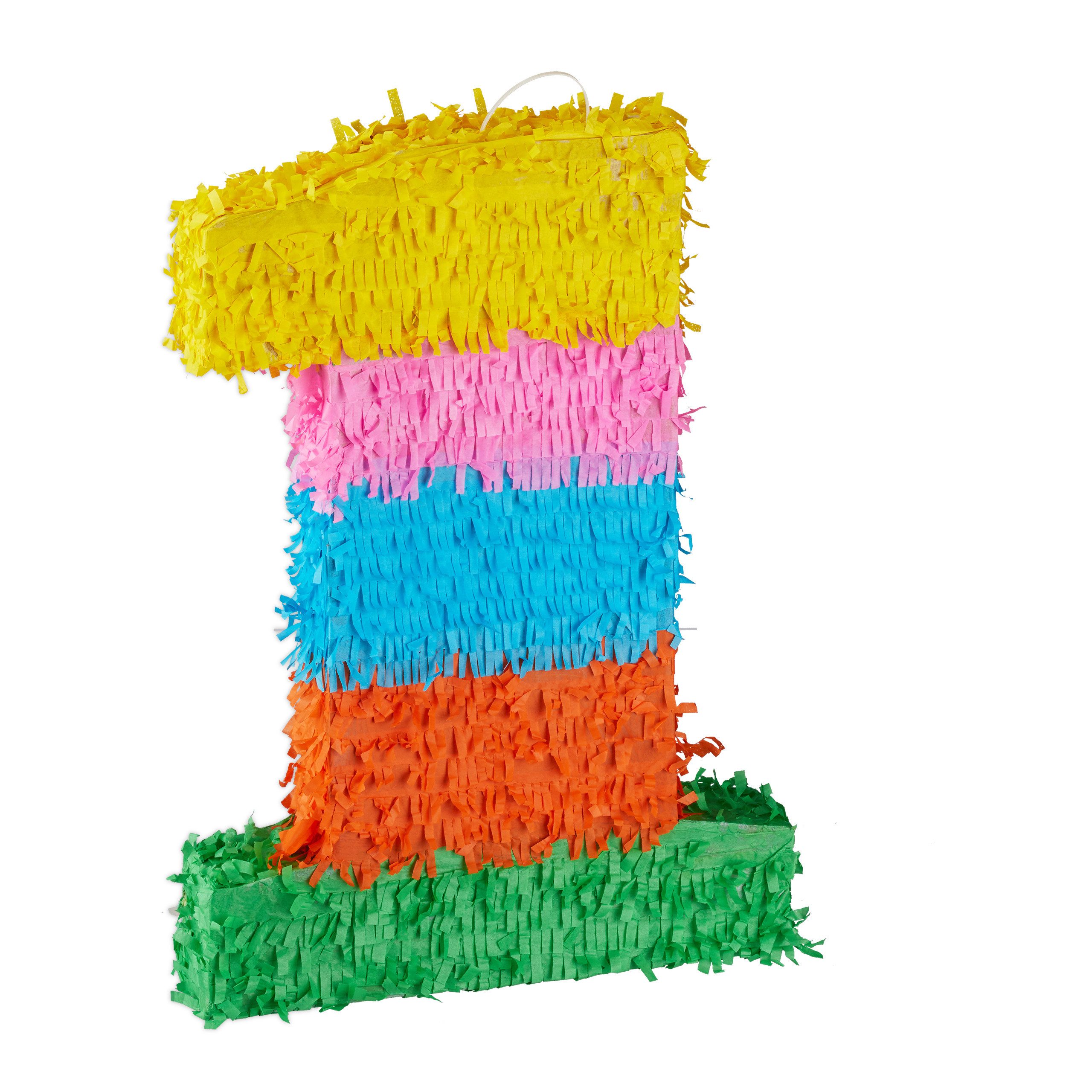 relaxdays Pinata Geburtstag Zahl, 1